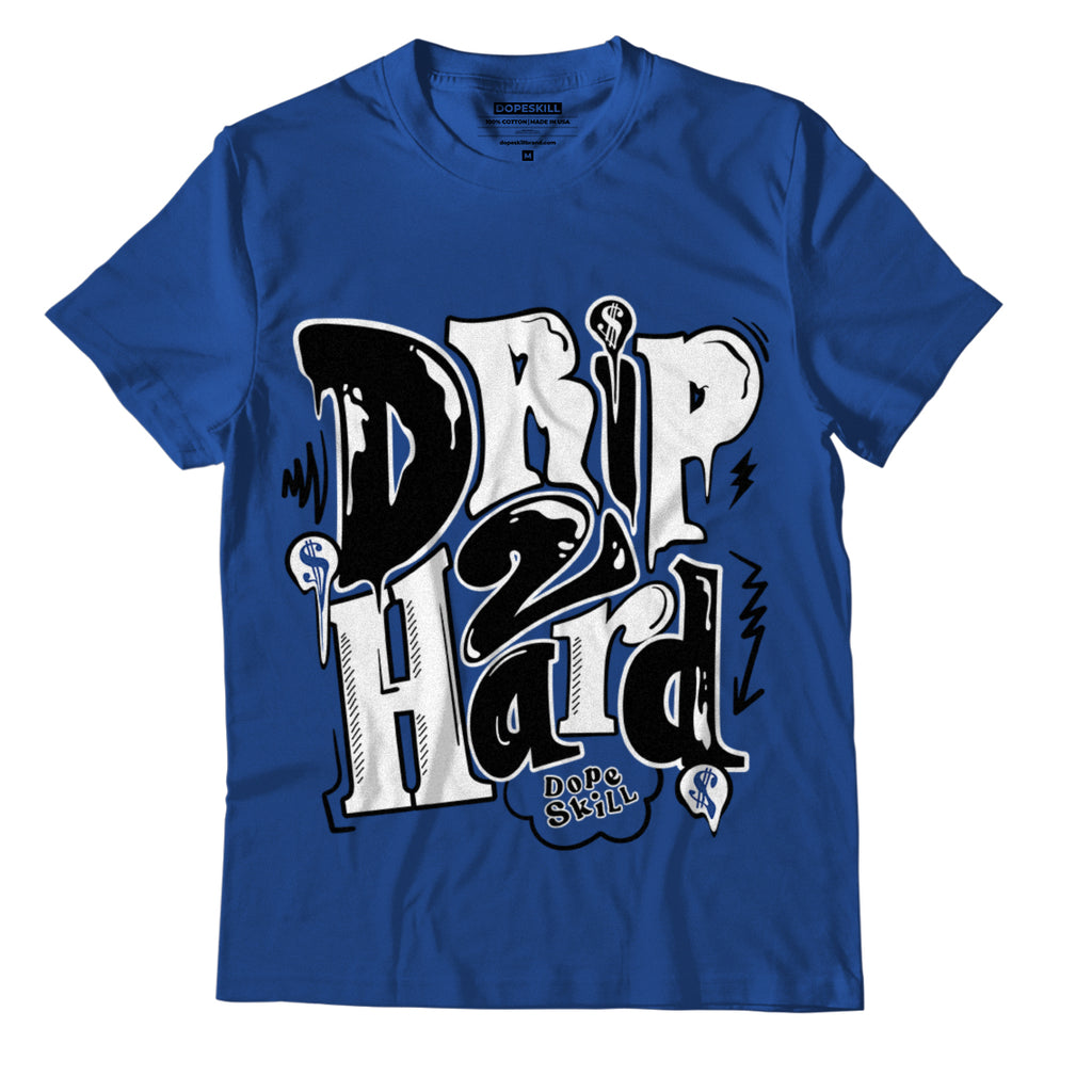 Jordan 13 Brave Blue DopeSkill Navy T-shirt Drip Too Hard Graphic