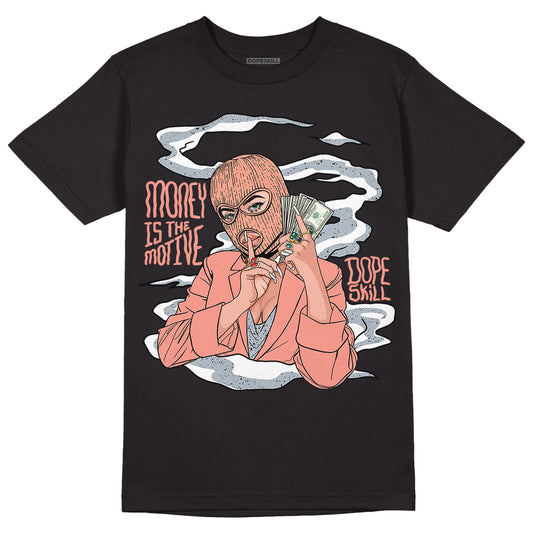 DJ Khaled x Jordan 5 Retro ‘Crimson Bliss’ DopeSkill T-Shirt Money Is The Motive Graphic Streetwear - Black 