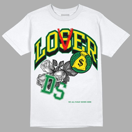 Dunk Low Reverse Brazil DopeSkill T-Shirt Loser Lover Graphic - White