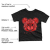 Chile Red 9s DopeSkill Toddler Kids T-shirt SNK Bear Graphic