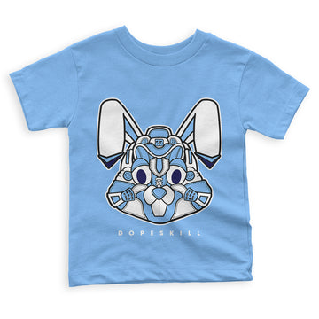 UNC 6s DopeSkill Toddler Kids T-shirt Sneaker Rabbit Graphic - University Blue T-shirt