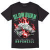 Jordan 3 WMNS “Lucky Green” DopeSkill T-Shirt Slow Burn Graphic Streetwear - Black