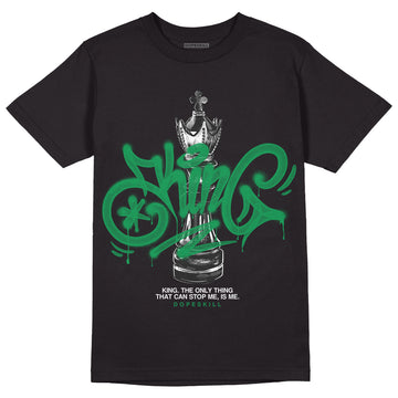 Jordan 1 Low Lucky Green DopeSkill T-Shirt King Chess Graphic Streetwear - Black