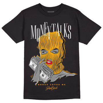 Black Taxi 12s DopeSkill T-Shirt Money Talks Graphic - Black 