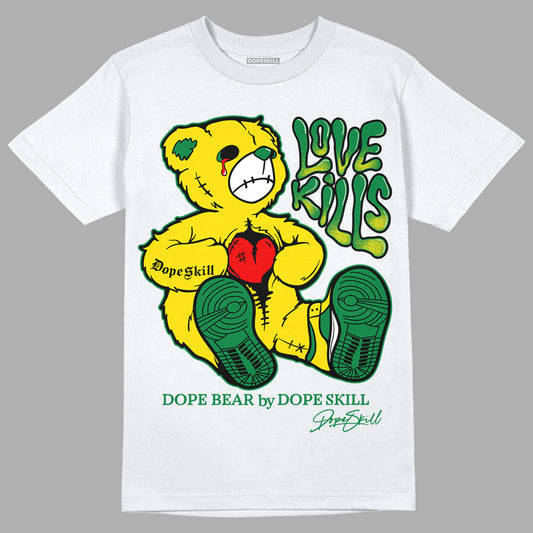 Dunk Low Reverse Brazil DopeSkill T-Shirt Love Kills Graphic - White