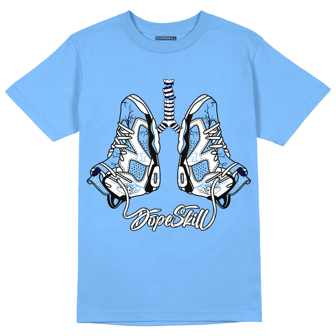 UNC 6s DopeSkill University Blue T-Shirt Breathe Graphic