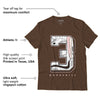 AJ 3 Neapolitan DopeSkill Dark Mocha T-shirt Number No.3 Graphic