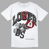 Playoffs 13s DopeSkill T-Shirt Loser Lover Graphic - White