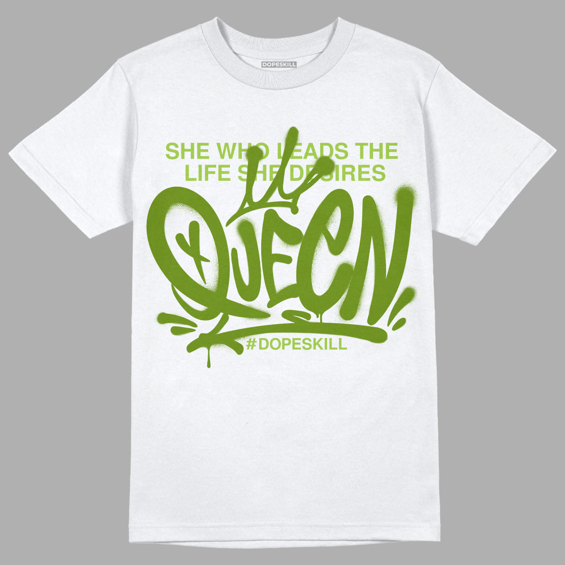 Dunk Low 'Chlorophyll' DopeSkill T-Shirt Queen Graphic - White