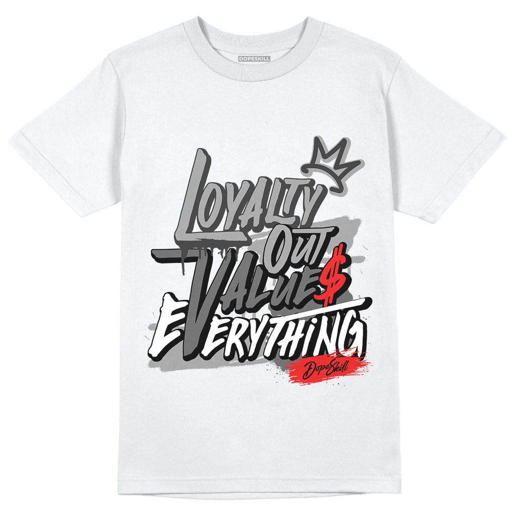 Jordan 9 Particle Grey DopeSkill T-Shirt LOVE Graphic - White 