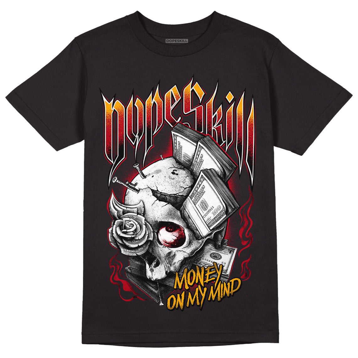 Cardinal 7s DopeSkill T-Shirt Money On My Mind Graphic - Black 