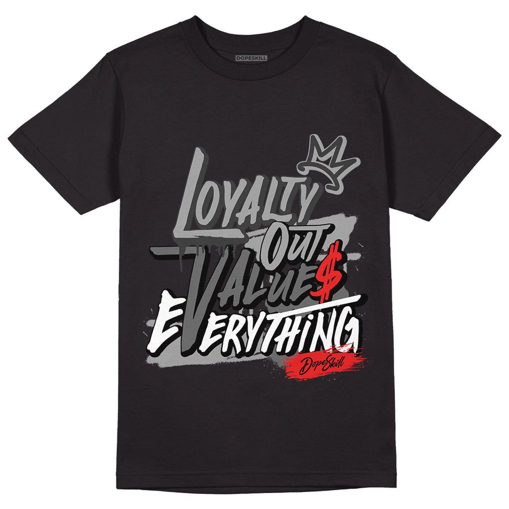 Jordan 9 Particle Grey DopeSkill T-Shirt LOVE Graphic - Black