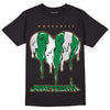 Nike SB x Jordan 4 “Pine Green” DopeSkill T-Shirt Juneteenth Heart Graphic Streetwear - Black