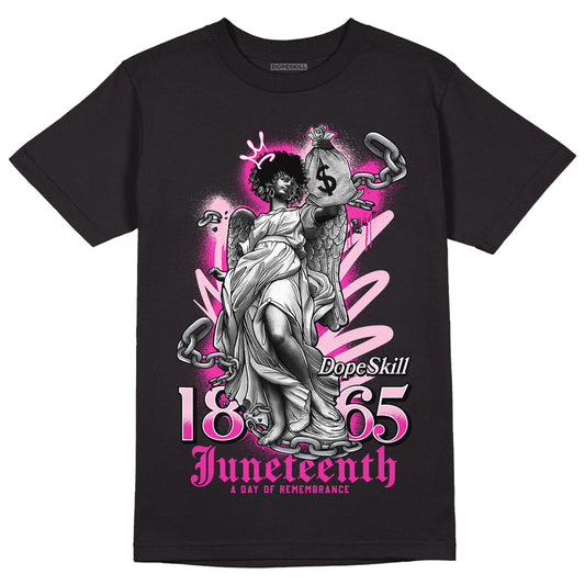 Triple Pink Dunk Low DopeSkill T-Shirt Juneteenth Graphic - Black