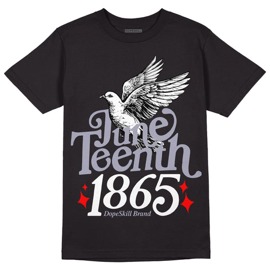 Jordan 13 Retro 'Black Flint' DopeSkill T-Shirt Juneteenth 1865 Graphic Streetwear - Black