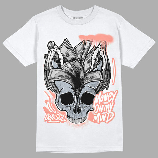 DJ Khaled x Jordan 5 Retro ‘Crimson Bliss’ DopeSkill T-Shirt MOMM Skull Graphic Streetwear - White 