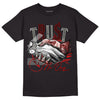 Fire Red 3s DopeSkill T-Shirt Trust No One Graphic - Black