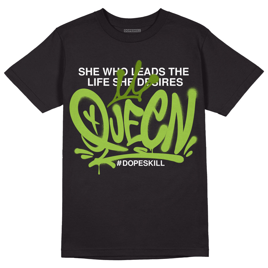 Dunk Low 'Chlorophyll' DopeSkill T-Shirt Queen Graphic - Black