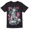 Travis Scott x Jordan 4 Retro 'Cactus Jack' DopeSkill T-Shirt Then I'll Die For It  Graphic Streetwear - Black 