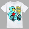 Aqua 5s DopeSkill T-Shirt Love Kills Graphic - White