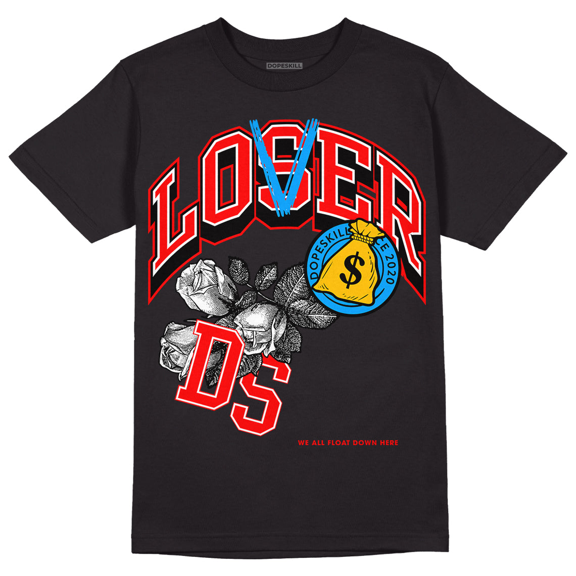 Fruity Pebbles Dunks DopeSkill T-Shirt Loser Lover Graphic - Black