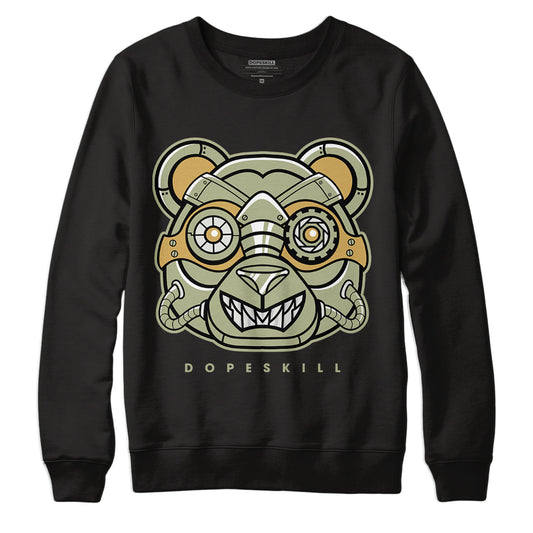 Jordan 5 Jade Horizon DopeSkill Sweatshirt Robo Bear Graphic - Black 