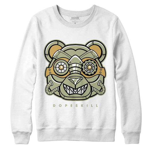 Jordan 5 Jade Horizon DopeSkill Sweatshirt Robo Bear Graphic - White 