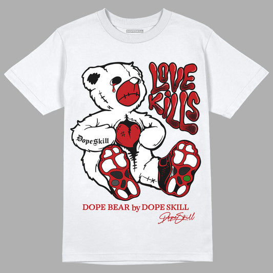 Playoffs 13s DopeSkill T-Shirt Love Kills Graphic - White