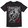 Midnight Navy 4s DopeSkill T-Shirt Money Loves Me Graphic - Black