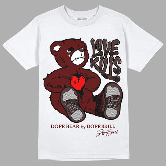 Jordan 12 x A Ma Maniére DopeSkill T-Shirt Love Kills Graphic Streetwear - White 