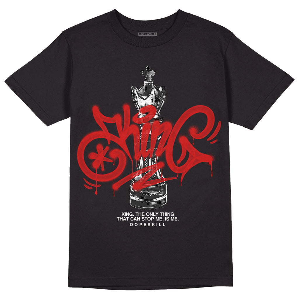 Jordan 1 High 85 Black White DopeSkill T-Shirt King Chess Graphic Streetwear - Black
