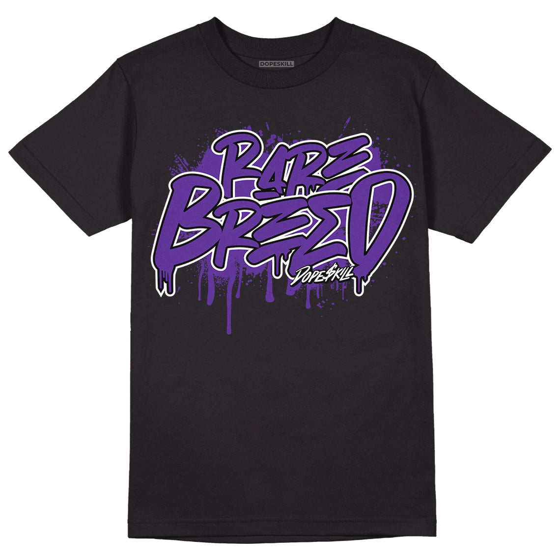 PURPLE Collection DopeSkill T-Shirt Rare Breed Graphic - Black