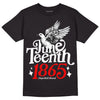 Jordan 1 High 85 Black White DopeSkill T-Shirt Juneteenth 1865 Graphic Streetwear - Black