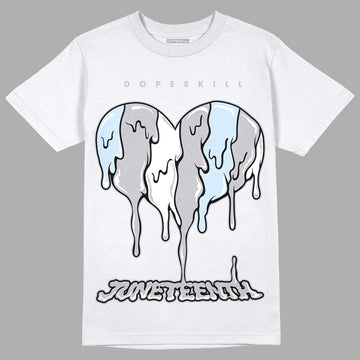 Jordan 11 Retro Low Cement Grey DopeSkill T-Shirt Juneteenth Heart Graphic Streetwear - White