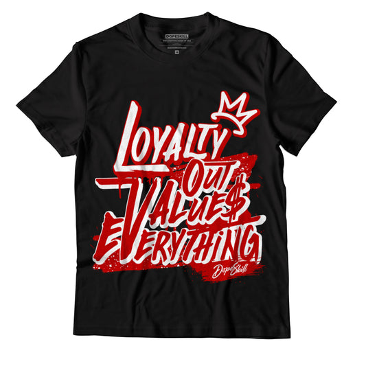 Jordan 6 “Red Oreo” DopeSkill T-Shirt LOVE Graphic - Black 