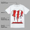 Gym Red 9s DopeSkill T-Shirt Juneteenth Heart Graphic