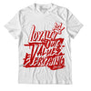 Jordan 6 “Red Oreo” DopeSkill T-Shirt LOVE Graphic -  White 