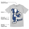 French Blue 13s DopeSkill Light Steel Grey T-shirt Sneakerhead BEAR Graphic