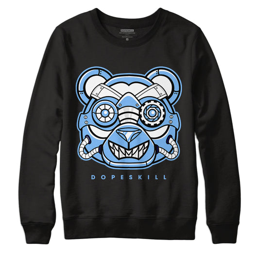 AJ 6 University Blue DopeSkill Sweatshirt Robo Bear Graphic