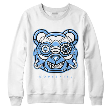 AJ 6 University Blue DopeSkill Sweatshirt Robo Bear Graphic