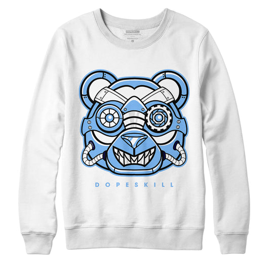 AJ 6 University Blue DopeSkill Sweatshirt Robo Bear Graphic