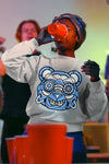 AJ 6 University Blue DopeSkill Sweatshirt Robo Bear Graphic