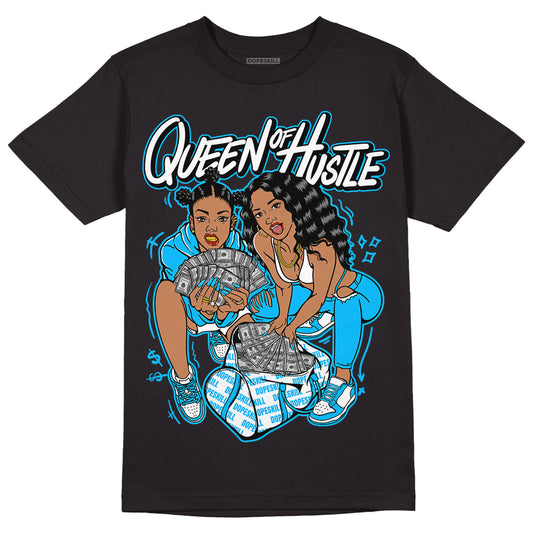 UNC 1s Low DopeSkill T-Shirt Queen Of Hustle Graphic - Black