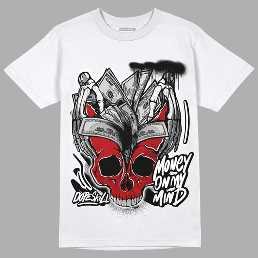 Playoffs 13s DopeSkill T-Shirt MOMM Skull Graphic - White 