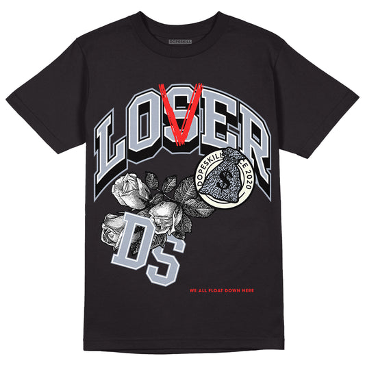 Jordan 3 Retro White Cement Reimagined DopeSkill T-Shirt Loser Lover Graphic Streetwear - Black