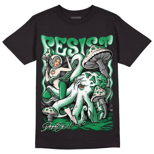 Jordan 2 Retro Lucky Green DopeSkill T-Shirt Resist Graphic Streetwear - Black 