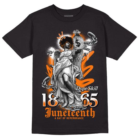 Wmns Dunk Low 'Magma Orange DopeSkill T-Shirt Juneteenth Graphic Streetwear - Black