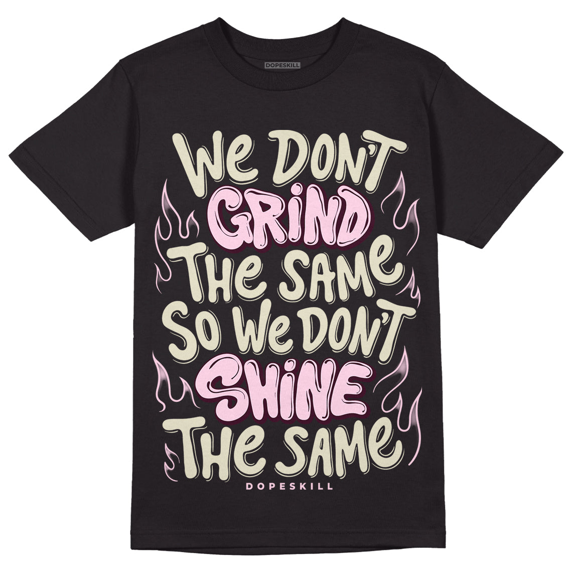 Dunk Low Night Maroon and Medium Soft Pink DopeSkill T-Shirt Grind Shine Graphic Streetwear  - Black