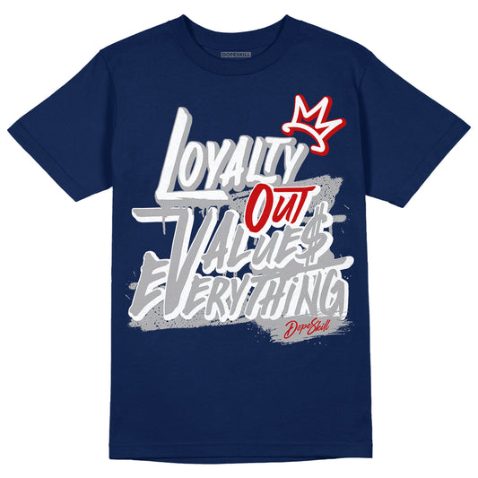 Midnight Navy 4s DopeSkill Midnight Navy T-shirt LOVE Graphic