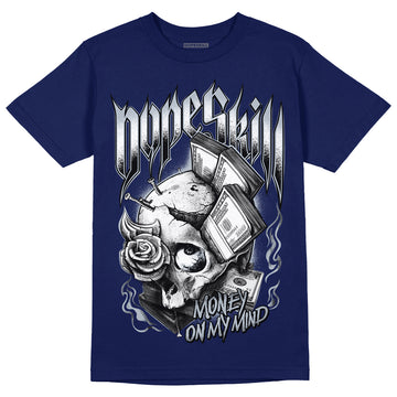 Midnight Navy 11s DopeSkill T-shirt Money On My Mind Graphic